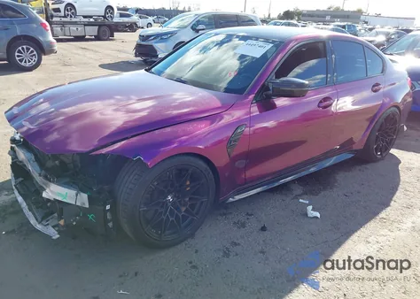 2021 BMW M3 Competition from USA, damaged, VIN WBS33AY0XMFK86112